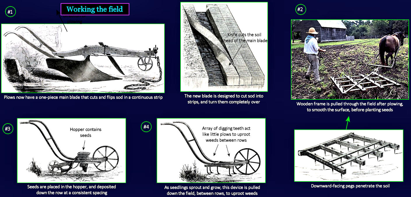 Preparing the field, 1850s